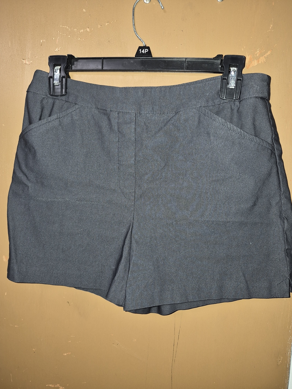 Tribal Women's High Waist Dark Gray Pull-On Shorts